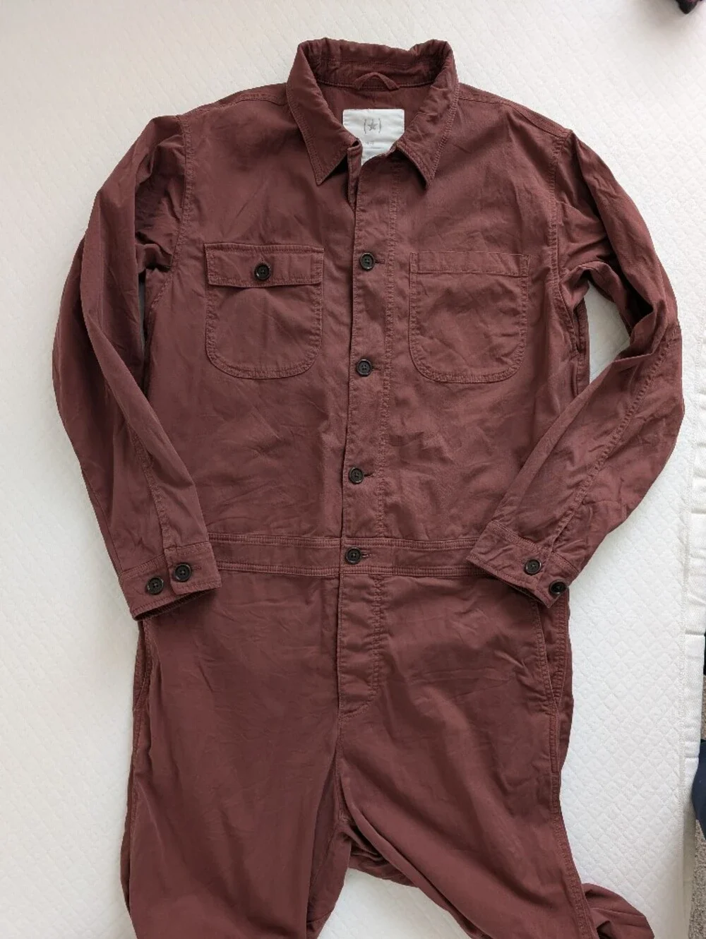 Banana Republic Reissue Men's Rust Brown Utility Flight Jumpsuit, sz L Gorpcore